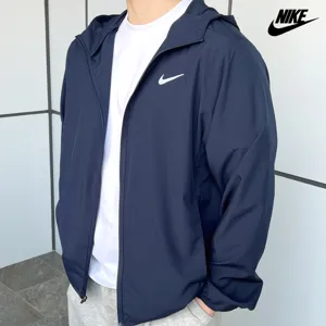 나이키(NIKE) DRI-FIT 바람막이 다크네이비 남성 러닝 자켓